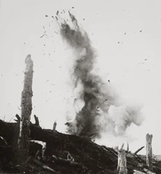 The Bursting of Our High Explosive Shells Which Nothing Could Withstand Shatter the Hun Defences